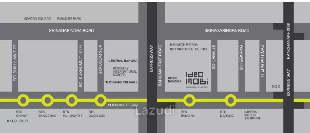 1Bed 1Bath 31 SQ.M Ideo Mobi Sukhumvit Eastgate
