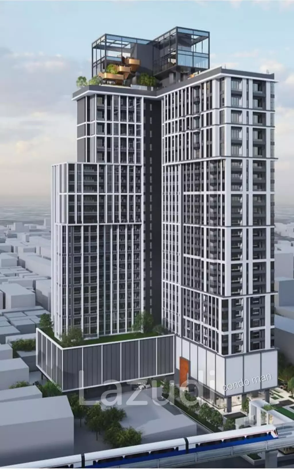 2 Bed 1 Bath Duplex 43.5 SQ.M Rhythm Charoennakhon Iconic