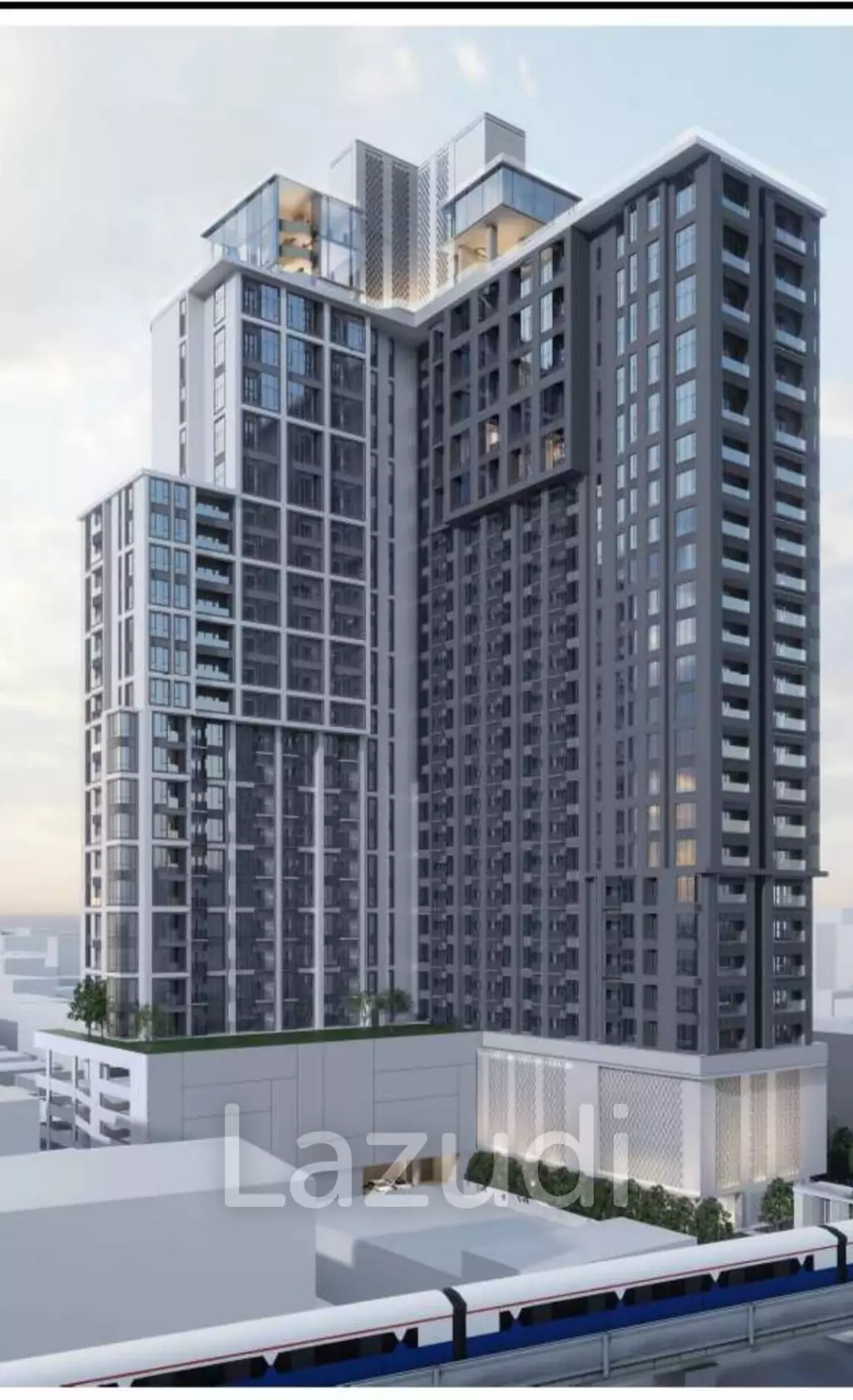 2 Bed 1 Bath Duplex 43.5 SQ.M Rhythm Charoennakhon Iconic