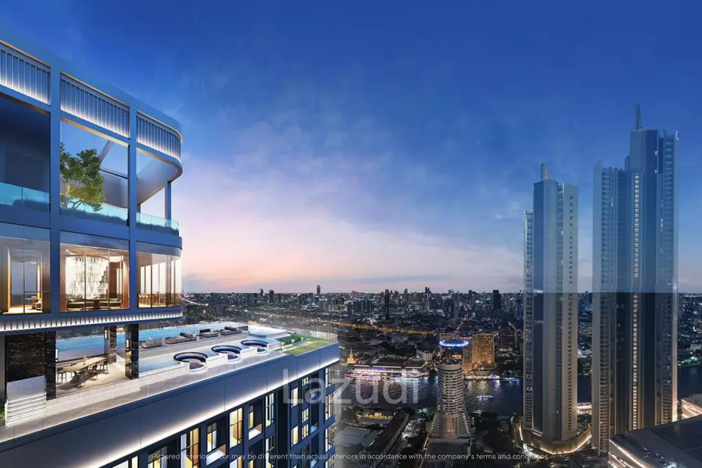 2 Bed 1 Bath Duplex 43.5 SQ.M Rhythm Charoennakhon Iconic