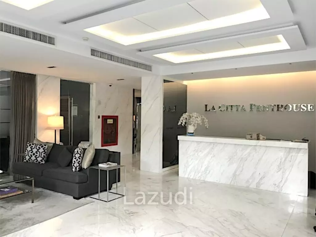 200 sqm 4 Bed 4 Bath La Citta Penthouse condo in Khlong Tan Nuea, Wattana Bangkok