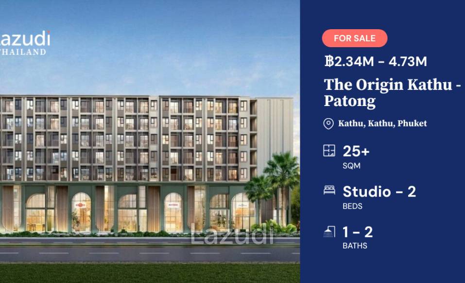 2 Bed 2 Bath 47.7 SQ.M The Origin Kathu – Patong