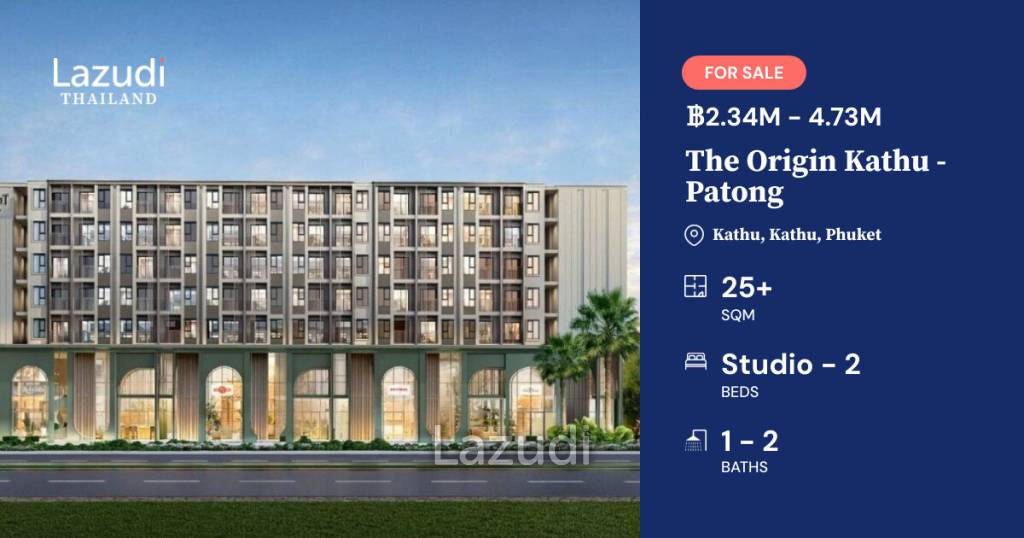2 Bed 2 Bath 47.7 SQ.M The Origin Kathu – Patong