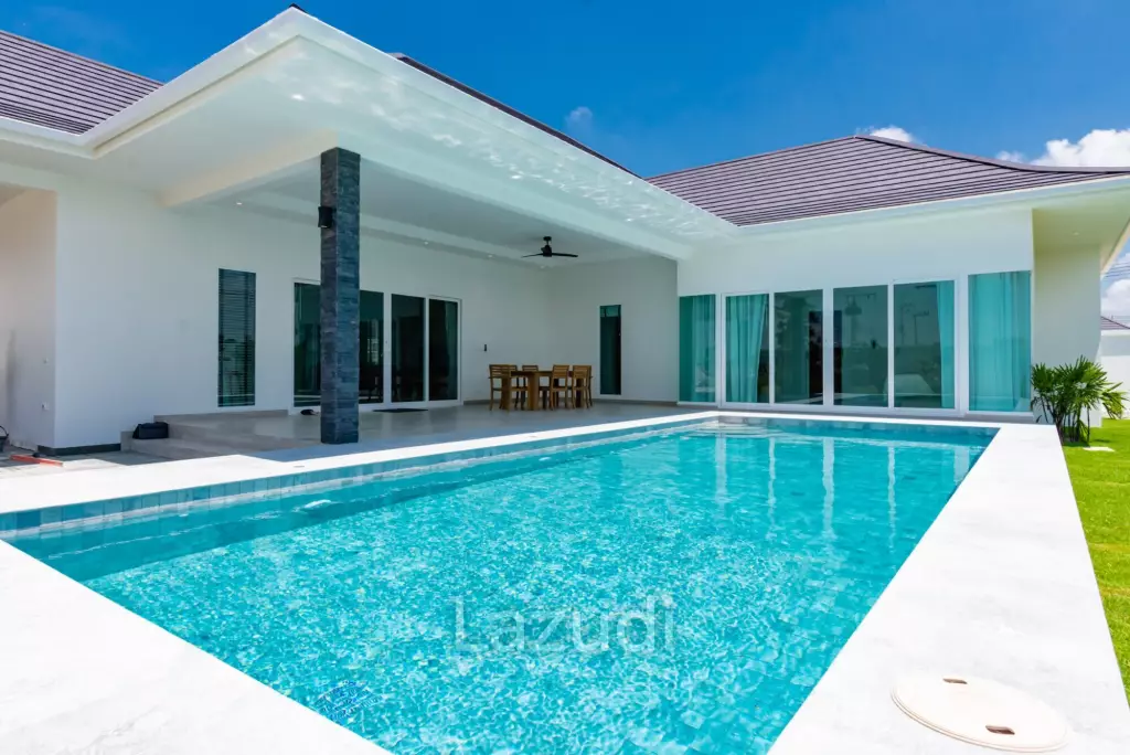 บ้านเดี่ยวสระว่ายน้ำส่วนตัว 194 ตร.ม. ทำเลทับใต้ หัวหิน บนที่ดิน 520 ตร.ม.