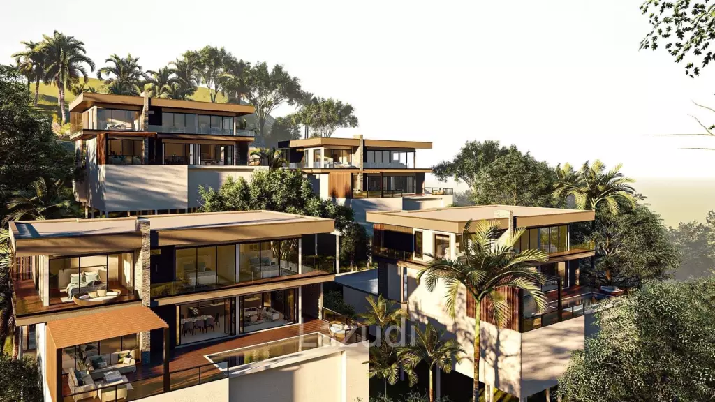 Sea View Villa 4 Bed 380 SQ.M Coco Tropical Bangpor Samui