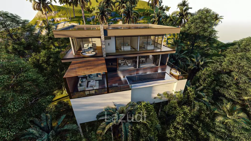 Sea View Villa 4 Bed 380 SQ.M Coco Tropical Bangpor Samui