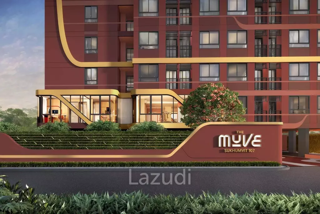 25 sqm 1 Bedroom Condo on 8th Floor at The Muve Sukhumvit 107 Samrong Nuea