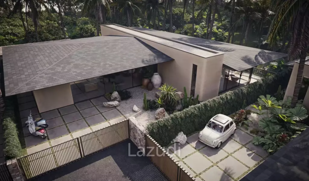 Elegant 3-Bedroom Beachside Pool Villa Just 350m from the Beach