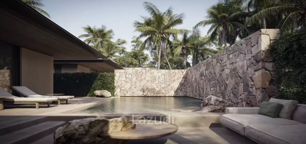 Elegant 3-Bedroom Beachside Pool Villa Just 350m from the Beach