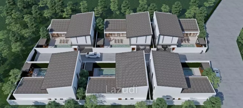 3 Bed 3.5 Bath 285.69 SQ.M Golden Pool Villas Plai Laem Phase 2