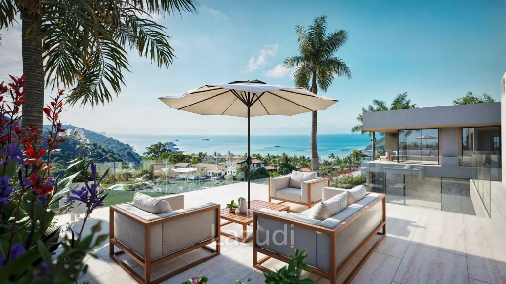 Elevated Luxury with Panoramic Ocean & Mountain Views