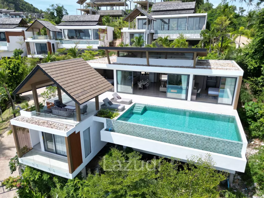 Luxury 3-Bedroom Sea View Pool Villa near Four Seasons Samui