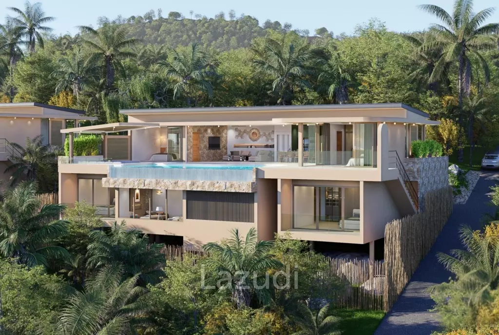 Luxury 5-Bedroom Villa with Cinema, Private Elevator & Sea Views