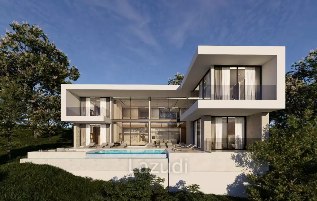 Ultra-Luxury 4-Bedroom Sea View Villa in Bophut Hills