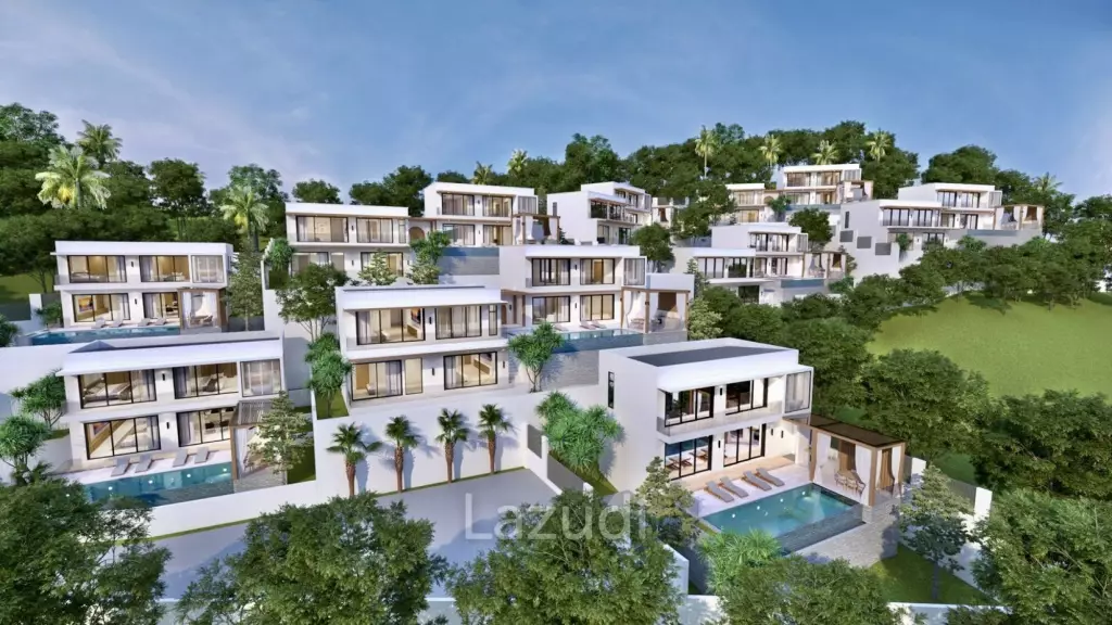 4-Bed Sunset Sea View Villa in Bang Makam