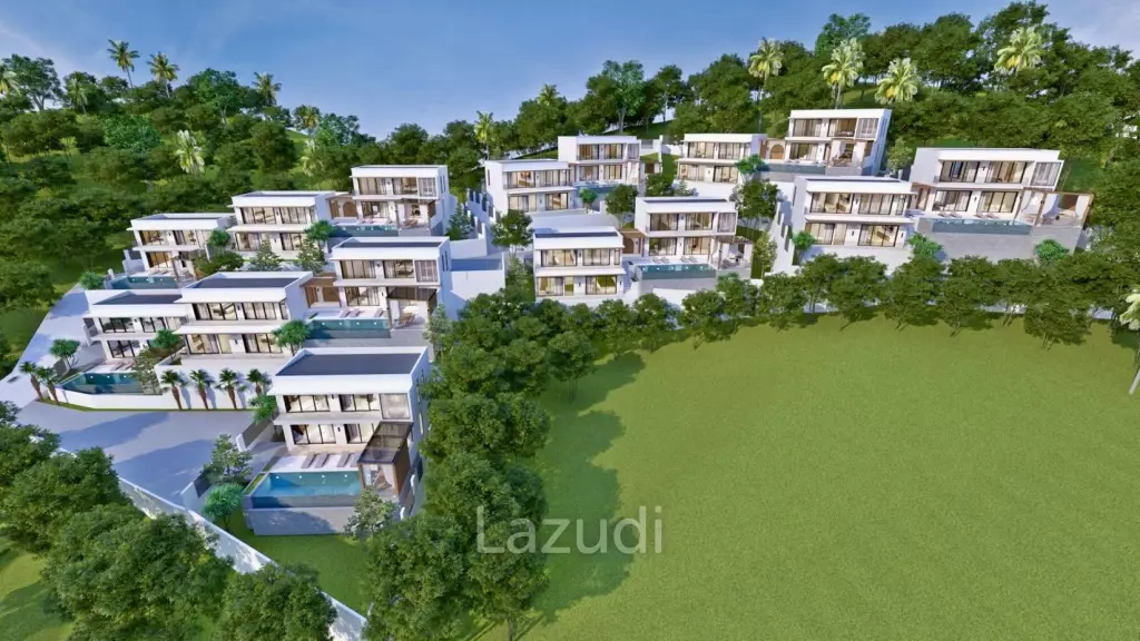 4-Bed Sunset Sea View Villa in Bang Makam