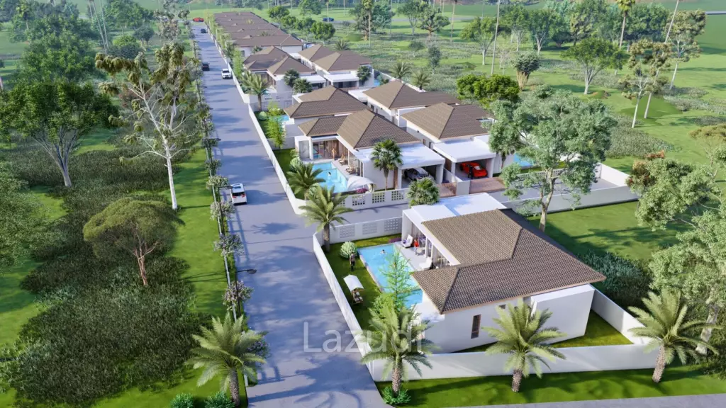 New Modern Pool Courtyard Villa in Wang Phong Pran Buri
