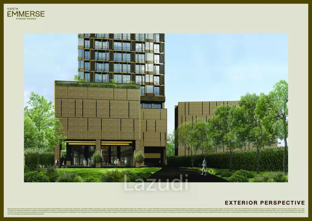 31 sqm 1 Bedroom Condo Noble Emmerse Phrom Phong Khlong Toei Bangkok