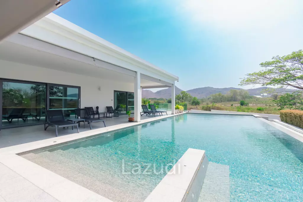 430 sqm modern pool villa with mountain views in Thap Tai Hua Hin