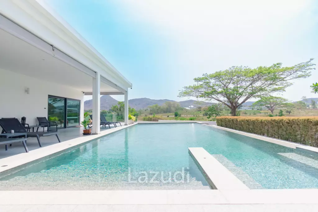 430 sqm modern pool villa with mountain views in Thap Tai Hua Hin