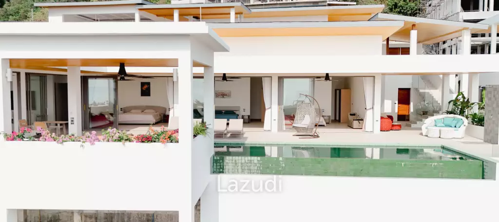 Modern 3-Bedroom Sea View Villa in Chaweng Hills