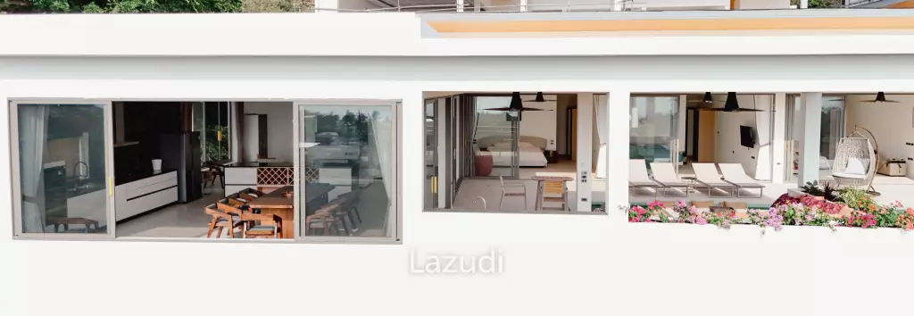 Modern 3-Bedroom Sea View Villa in Chaweng Hills