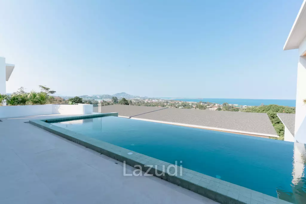 Modern 3-Bedroom Sea View Villa in Chaweng Hills