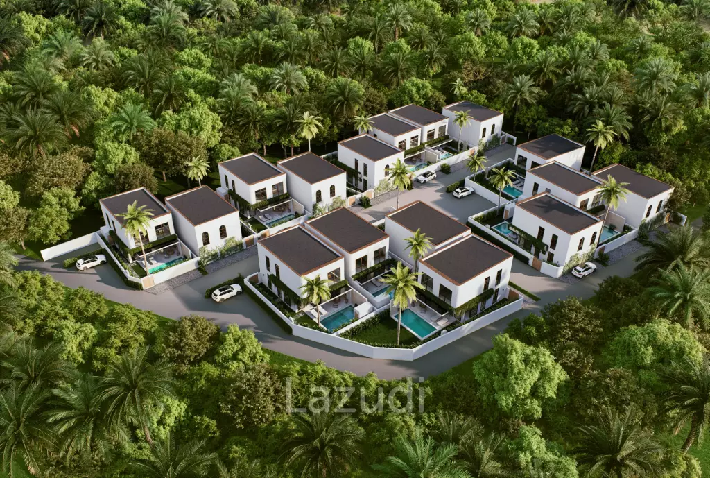 Modern 4-Bedroom Eco-Friendly Pool Villas in Bangrak, Koh Samui