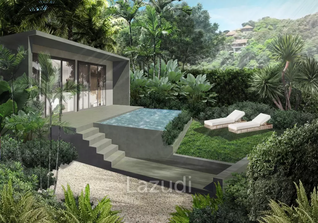 Contemporary 4-Bed Sea & Mountain View Villa - North Srithanu, Ko Pha-ngan