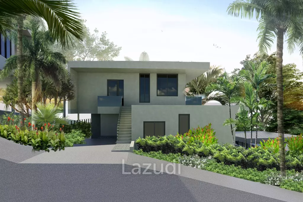 Contemporary 4-Bed Sea & Mountain View Villa - North Srithanu, Ko Pha-ngan