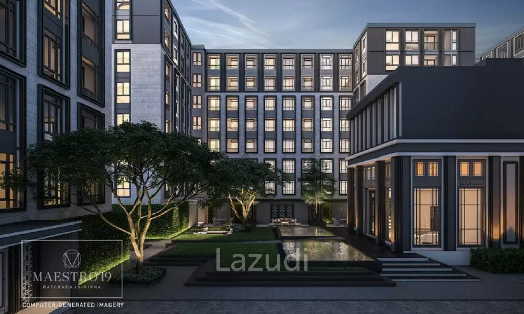 34.5 sqm condo Maestro 19 Ratchada 19 – Vipha Din Daeng Bangkok