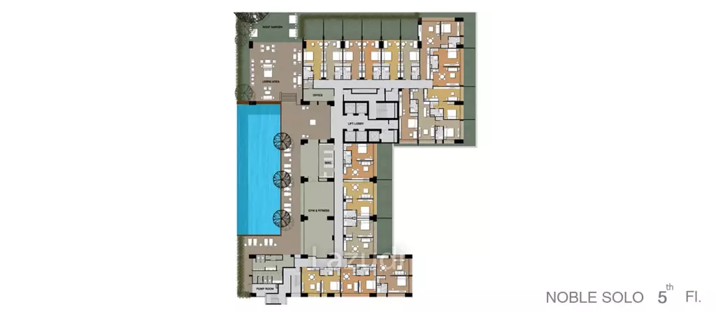 1 Bedroom 1 Bathroom 41 SQ.M at Noble Solo