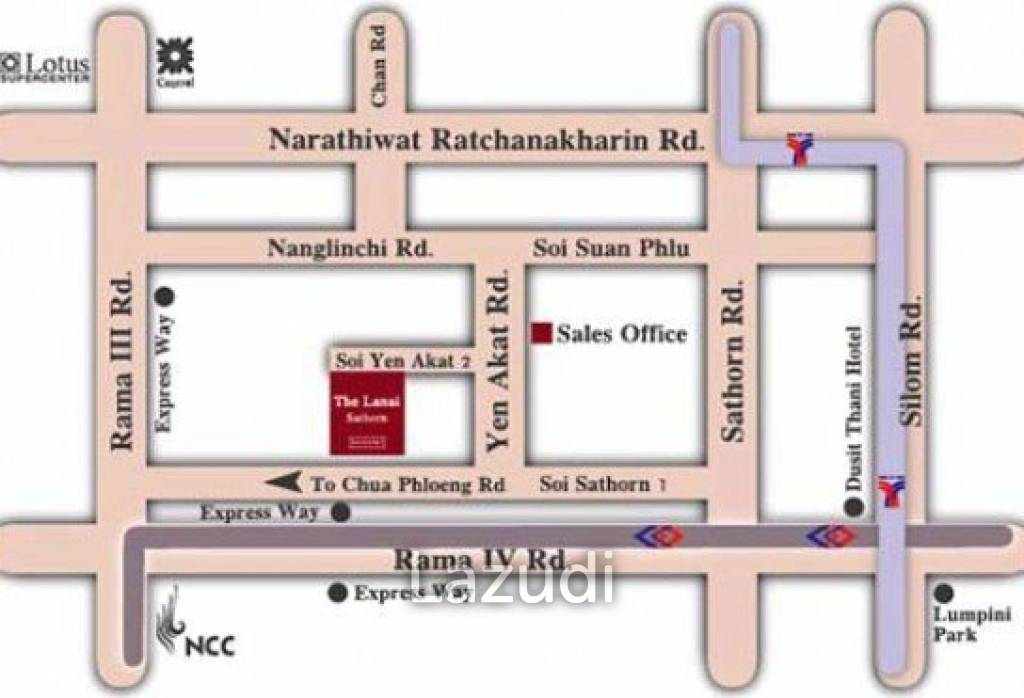 2 Beds 2 Baths  169  SQ.M The lanai Sathorn
