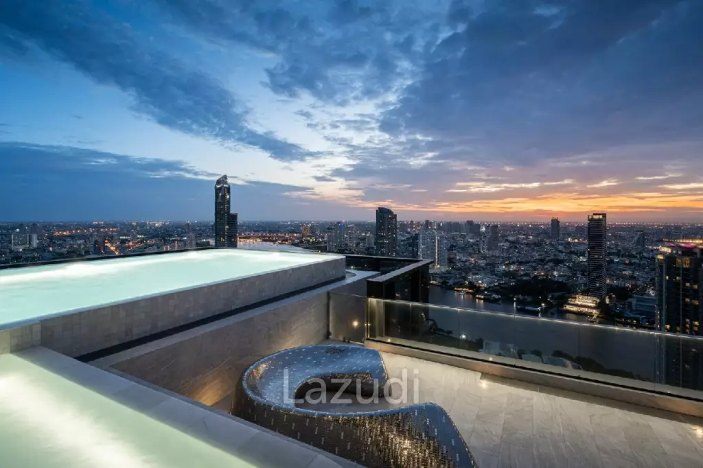 98.85 sqm high floor condo at RHYTHM Charoenkrung Pavilion Bangkok