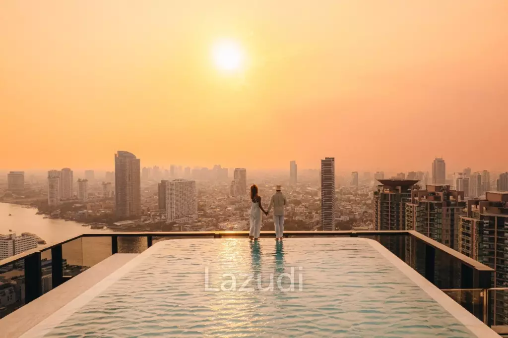 98.85 sqm high floor condo at RHYTHM Charoenkrung Pavilion Bangkok