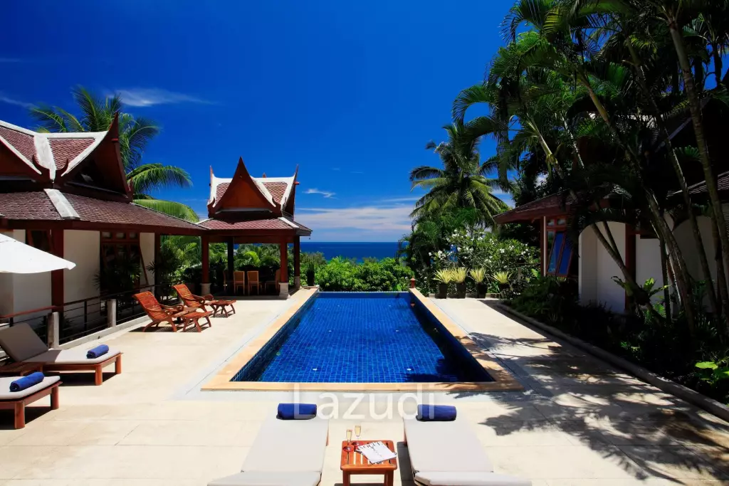 Luxury 5-Bedroom Pool Villa with Stunning Panoramic Views over Surin Beach