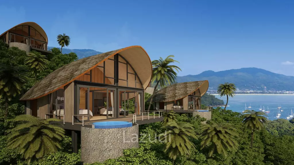 Cottage-Style Hillside Residence for Sale Overlooking Naka Bay