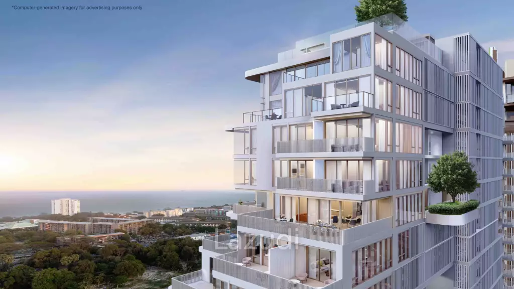 59 sqm sea view 2 bedroom condo on 16th floor at VEHHA Hua Hin