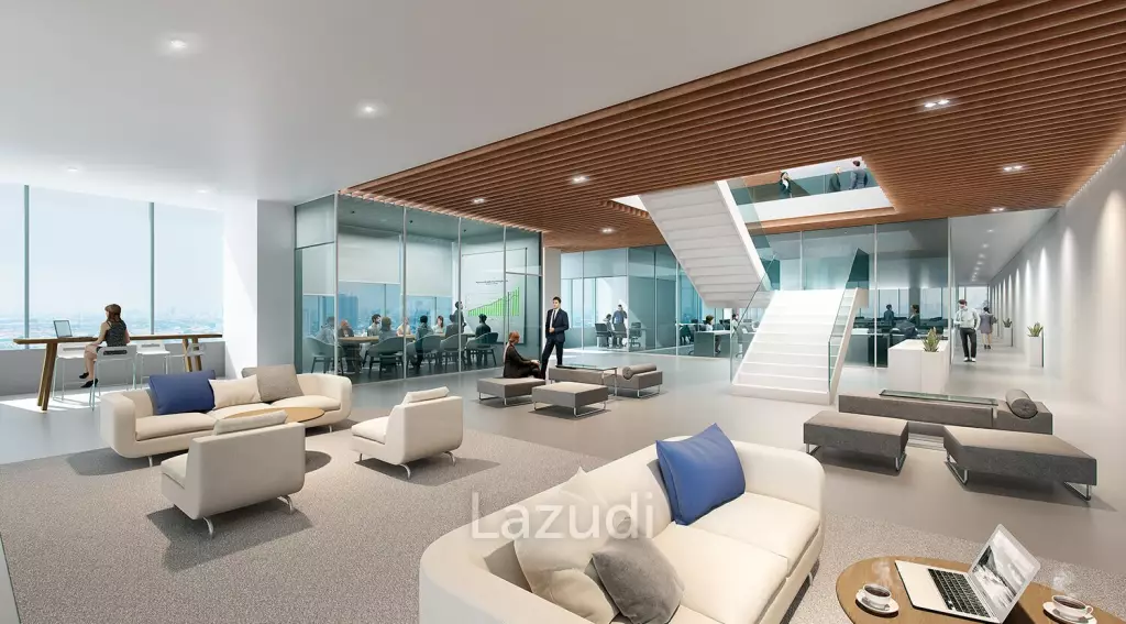 119 sqm high floor office for rent in 66 Tower Bangna Bangkok
