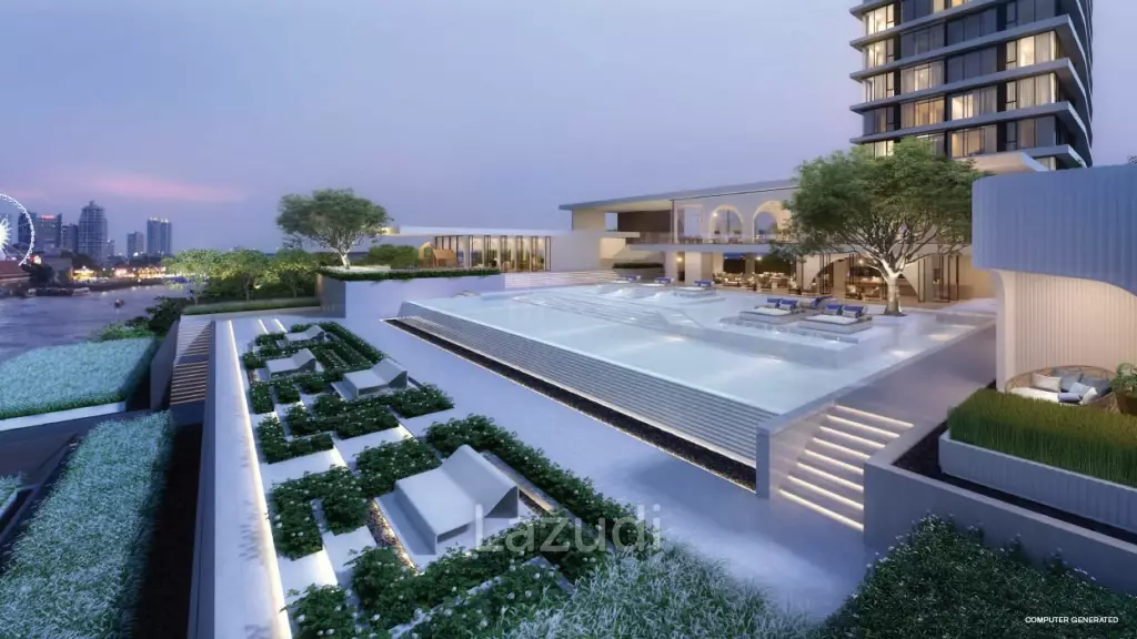 2 Bed 2 Bath  78 SQ.M Chapter Charoennakhorn-Riverside