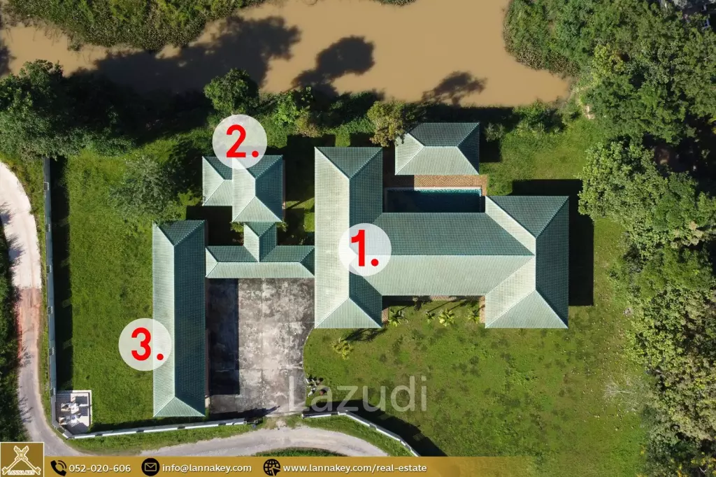 4 Bedrooms House For Sale in Tha sai, Chiang Rai