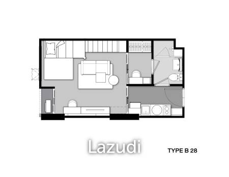 1 Bed 1 Bath 28.87 SQ.M. Park Origin Phayathai