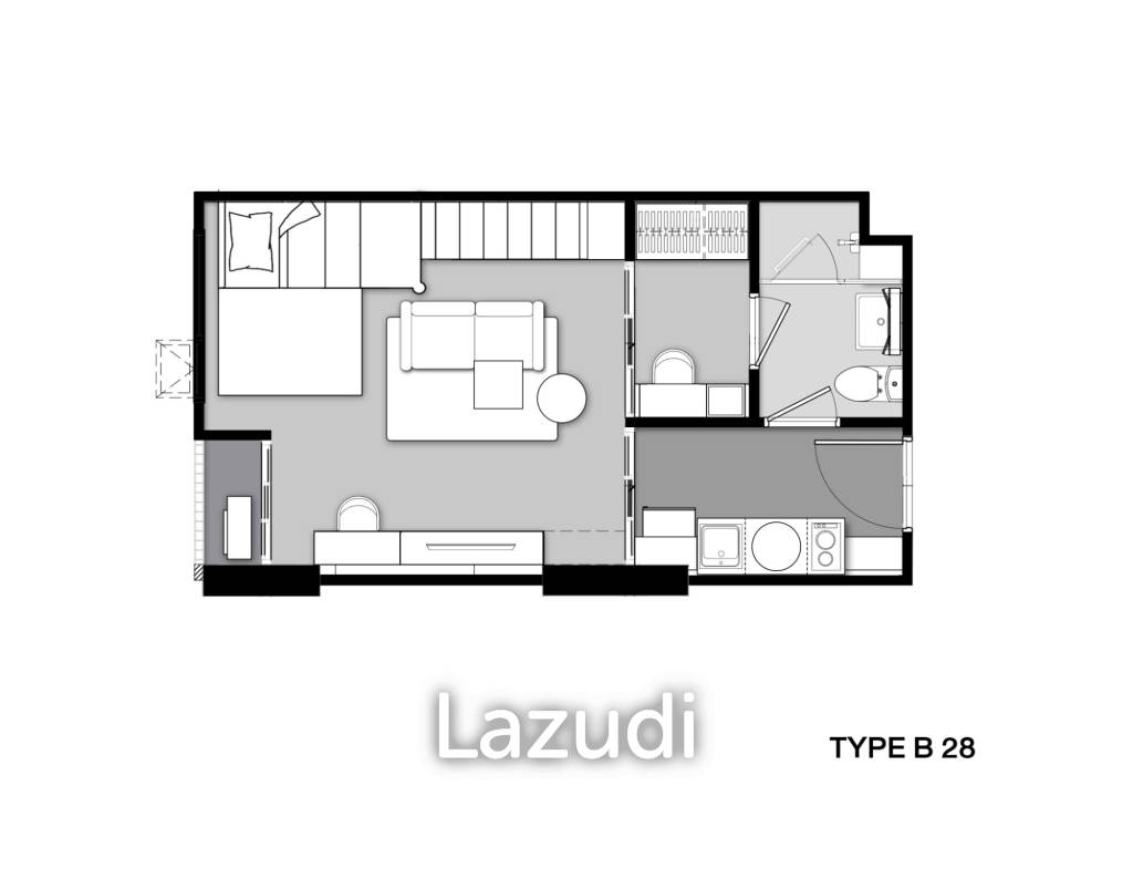 1 Bed 1 Bath 28.87 SQ.M. Park Origin Phayathai