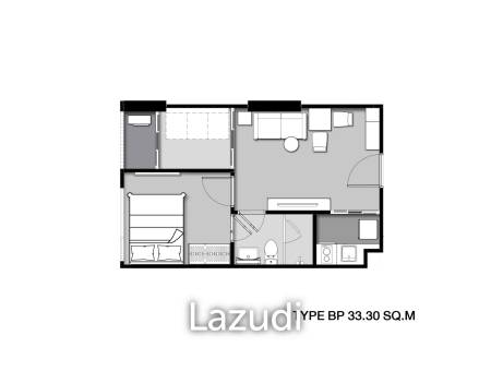 1 Bed Plus 1 Bath 33.53 SQ.M. Park Origin Phayathai