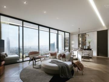 2 Bed 1 Bath 49.1 SQ.M. Chapter Charoennakorn-Riverside