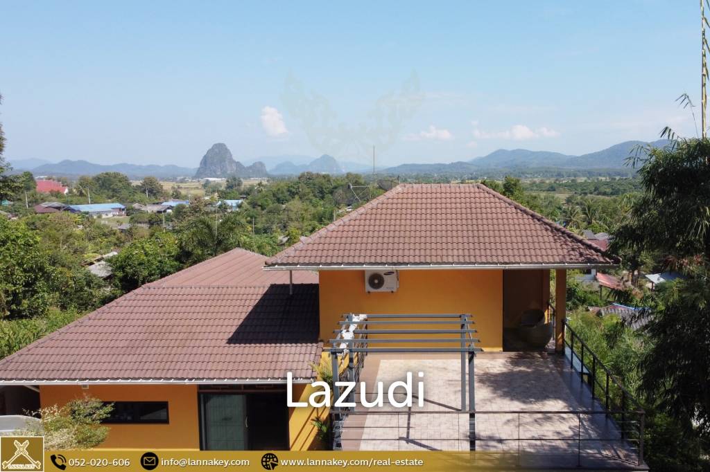 pool villa for sale with stunning mountain view.