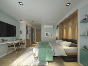 Studio 1 Bath 28 SQ.M. Serene Condominium