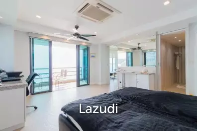 BLUE WAVE : Prime Beachfront 1 Bed Condo with Picturesque Sea View and Mountain View
