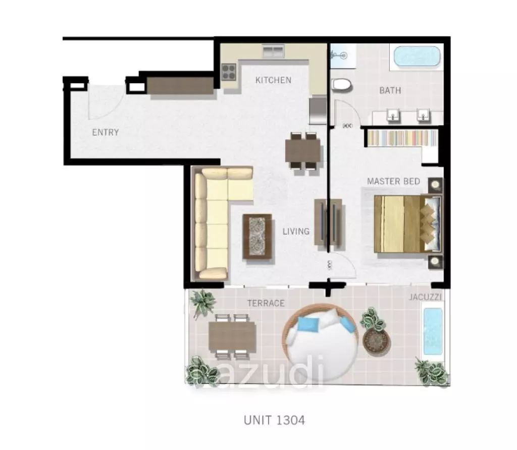 Penhouse 1 Bed 121 SQ.M. with Sea view in Mae Nam