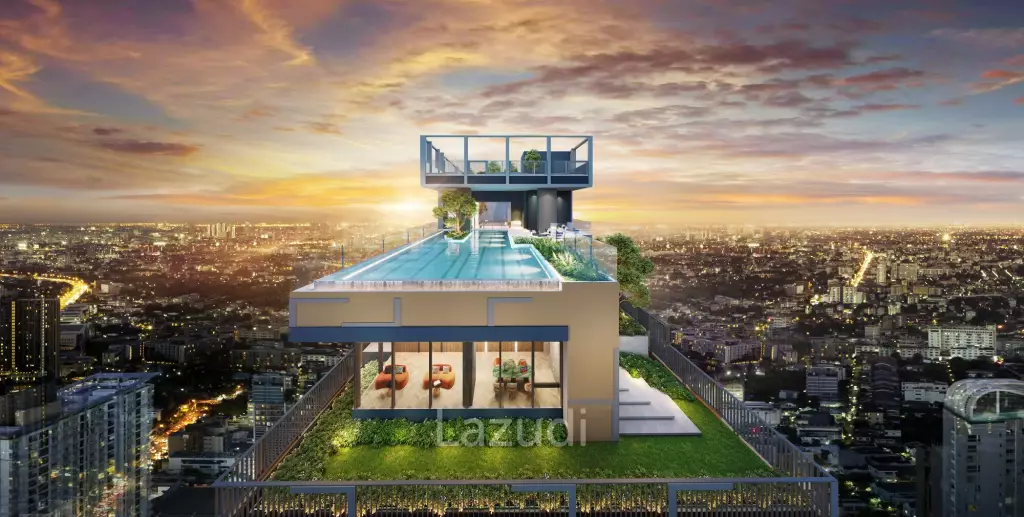 30.81 sqm modern 1 bedroom condo on 8th floor at Aspire Onnut Station Bang Chak